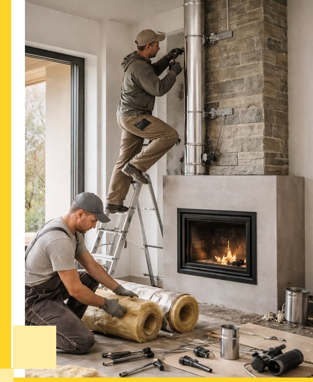 Монтаж дымоходов для каминов в Хабаровске от 15432 р. ЭриданХбр