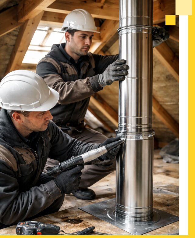 Монтаж дымоходов для каминов в Хабаровске с гарантией качества