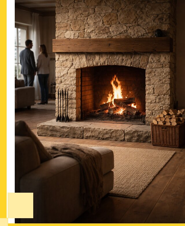 Открытые камины под ключ в Хабаровске от 154320 р. ЭриданХбр