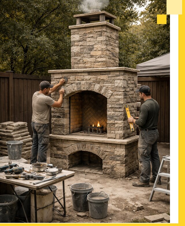 Проектирование и установка уличных каминов в Хабаровске