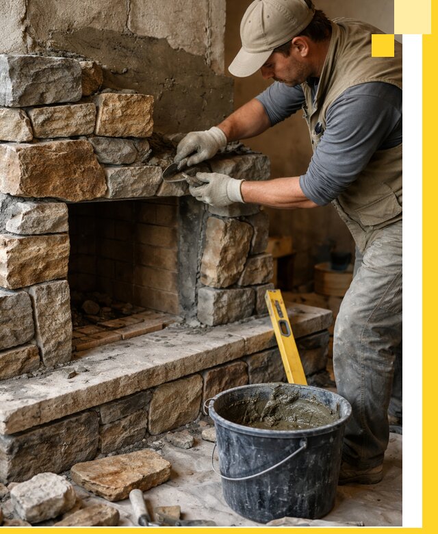 Изготовление и установка каменных каминов под ключ в Хабаровске