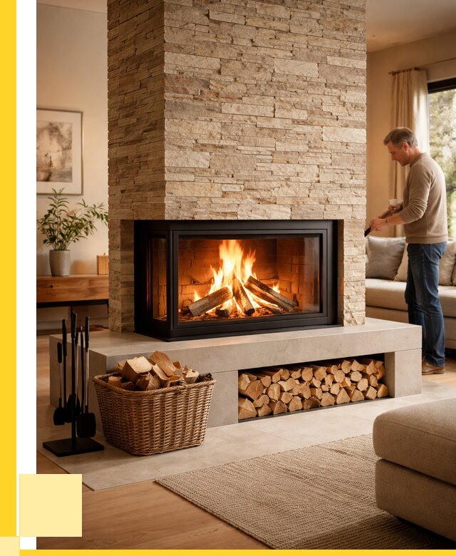 Дровяной камин под ключ в Хабаровске от 205760 р. | ЭриданХбр