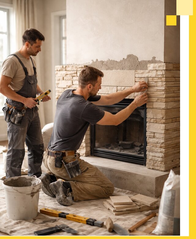 Установка и монтаж каминов для загородного дома в Хабаровске