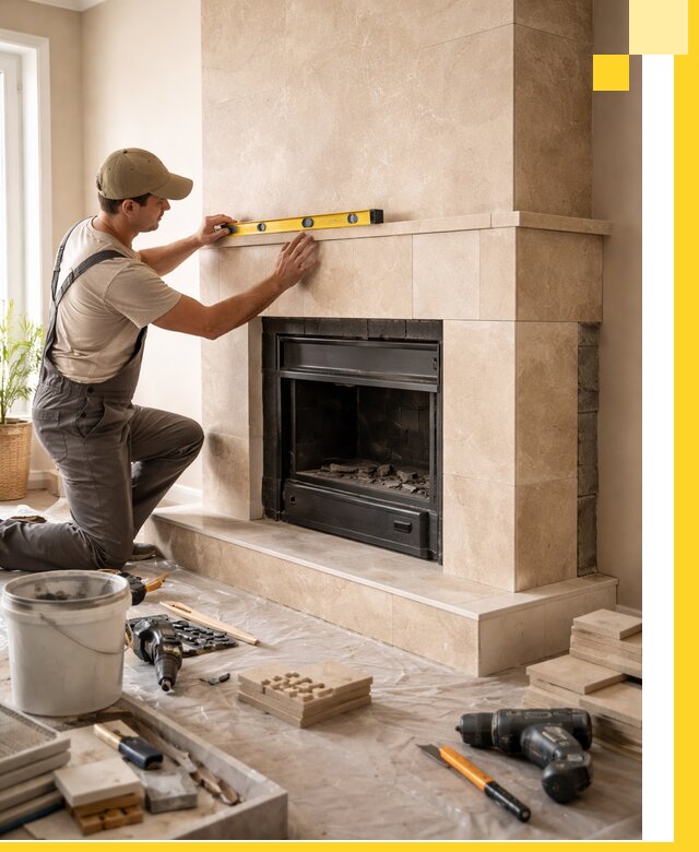 Установка и монтаж каминов в частном доме под ключ в Хабаровске