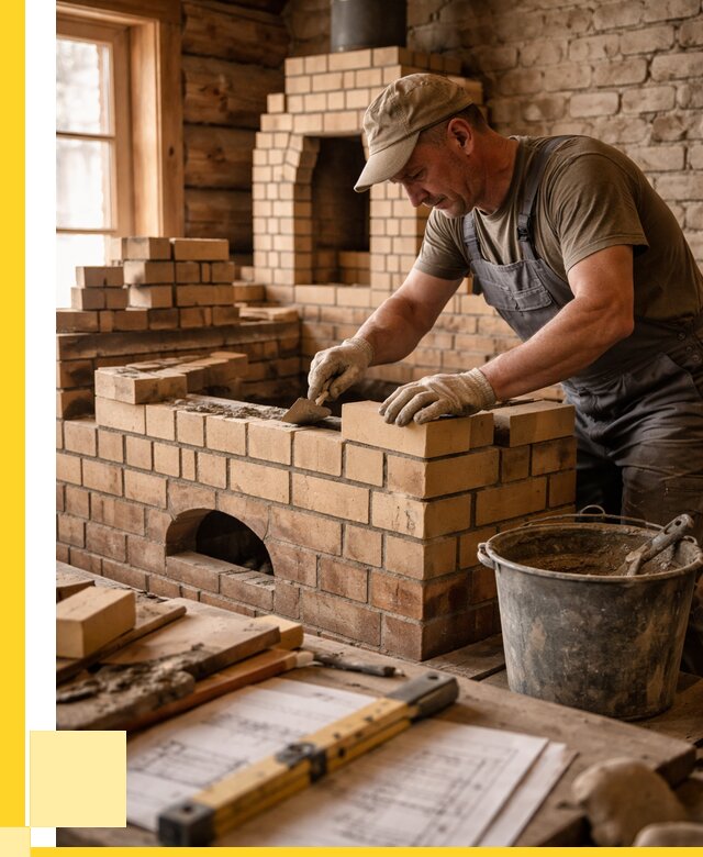 Кладка печей из кирпича в Хабаровске цены от 30864 р. - ЭриданХбр