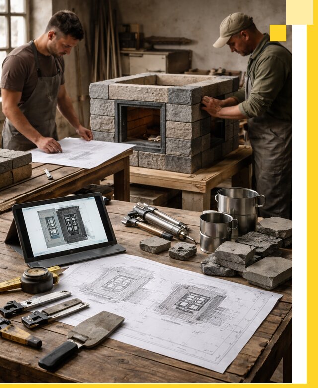 Разработка проектов печей с согласованием и монтажом в Хабаровске