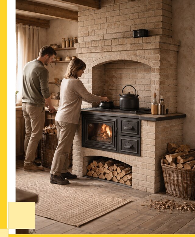 Печи с плитой в Хабаровске от 46296 р. | ЭриданХбр — кирпичная печь