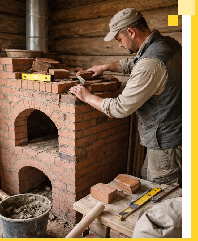 Изготовление и установка русских печей в Хабаровске под ключ