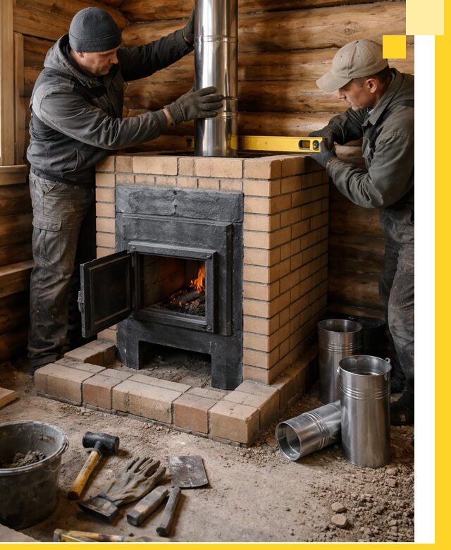 Проектирование, изготовление и установка банных печей в Хабаровске