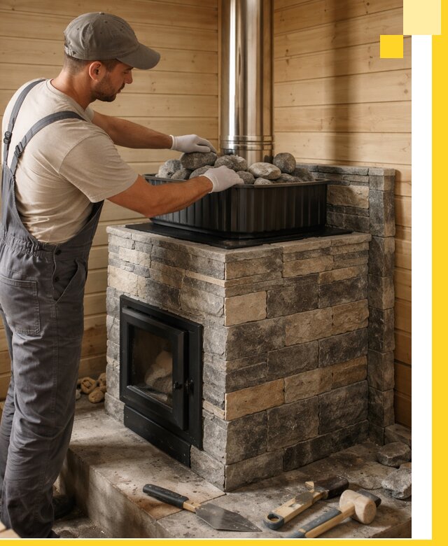 Печи для парной в Хабаровске, производство, монтаж и обслуживание