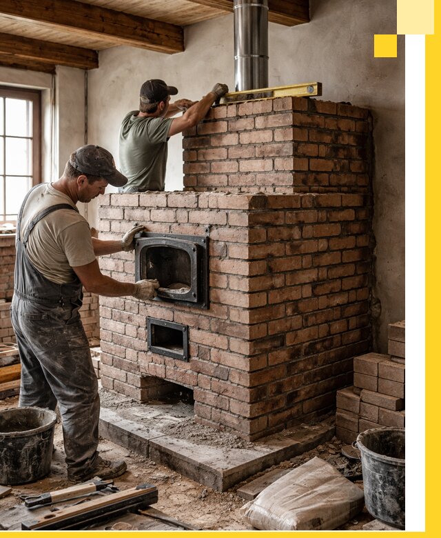 Печи для загородного дома под ключ в Хабаровске — монтаж и сервис