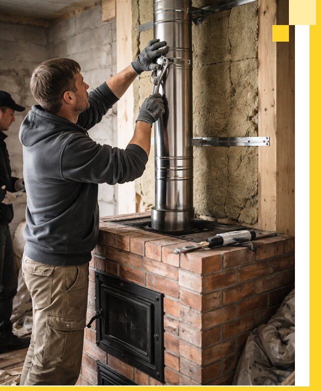 Изготовление и монтаж печей и дымоходов под ключ в Хабаровске