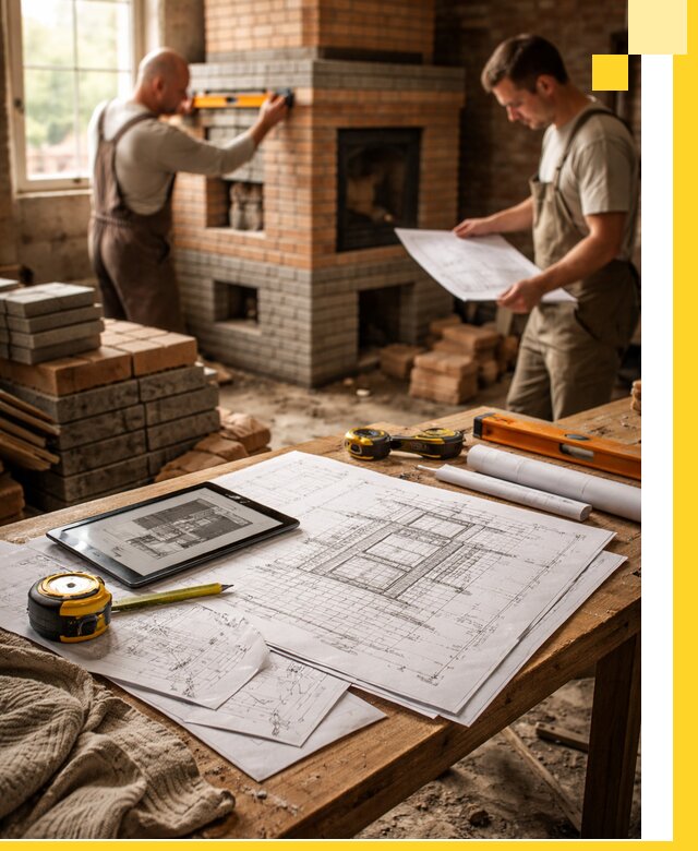 Проекты печей и каминов с индивидуальным дизайном в Хабаровске