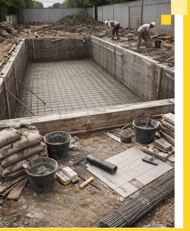 Строительство бассейнов под ключ в Хабаровске, дизайн и монтаж