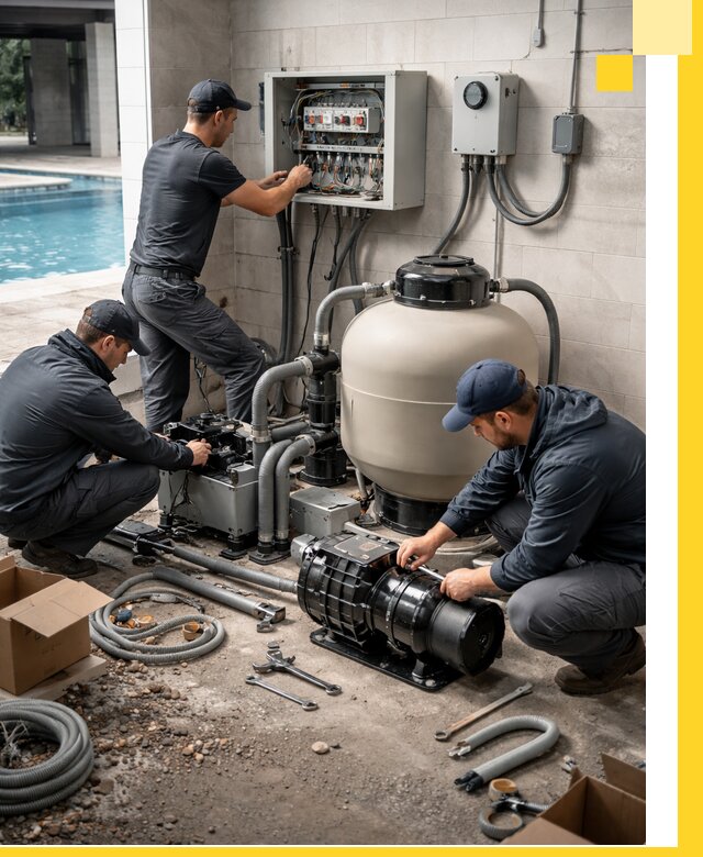 Профессиональный монтаж оборудования для бассейнов в Хабаровске