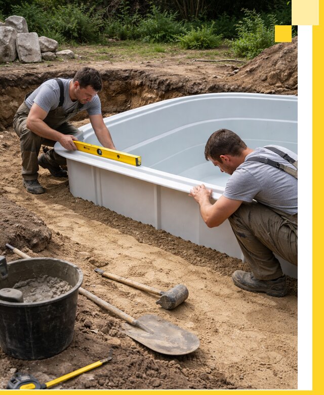 Производство и установка пластиковых бассейнов в Хабаровске под ключ