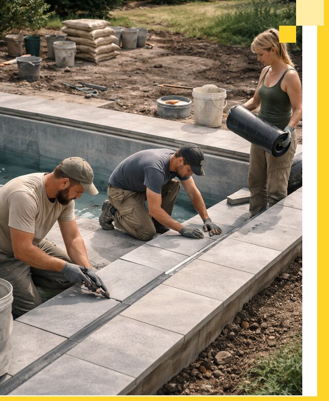 Строительство и монтаж уличных бассейнов под ключ в Хабаровске