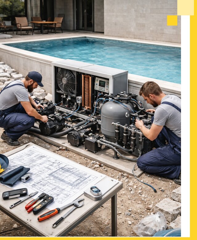 Проектирование и монтаж бассейнов с подогревом в Хабаровске