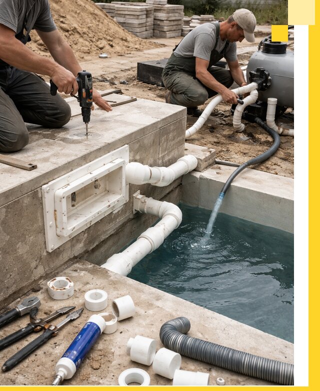 Строительство скиммерных бассейнов под ключ в Хабаровске