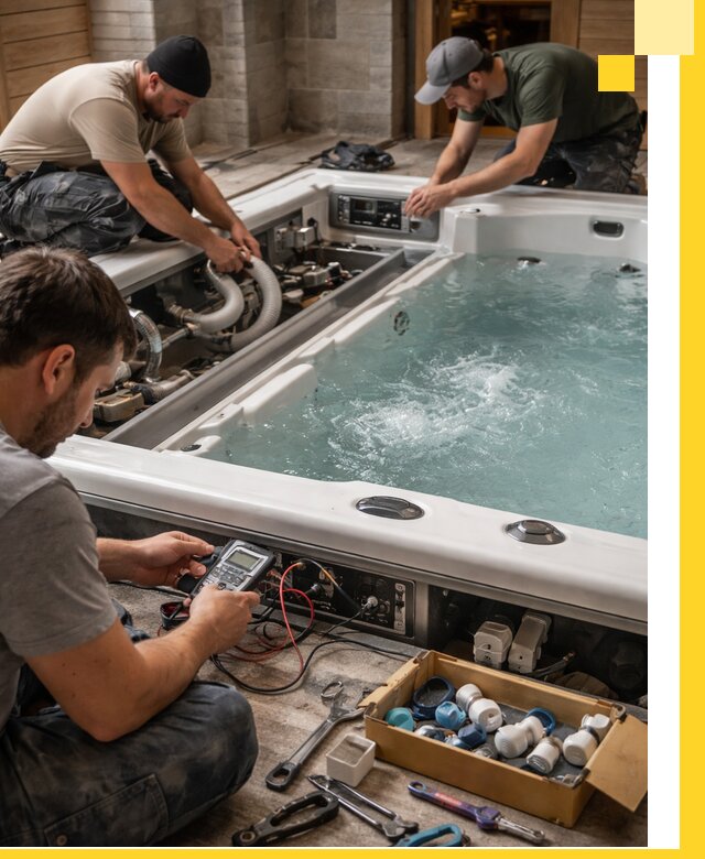 Гидромассажные бассейны под ключ в Хабаровске, дизайн и монтаж