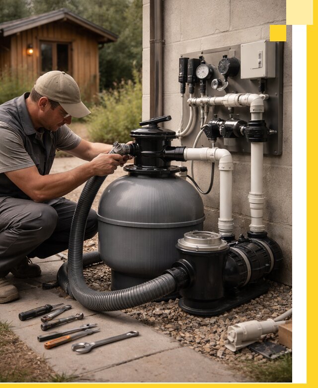 Продажа и монтаж фильтров и насосов для бассейнов в Хабаровске