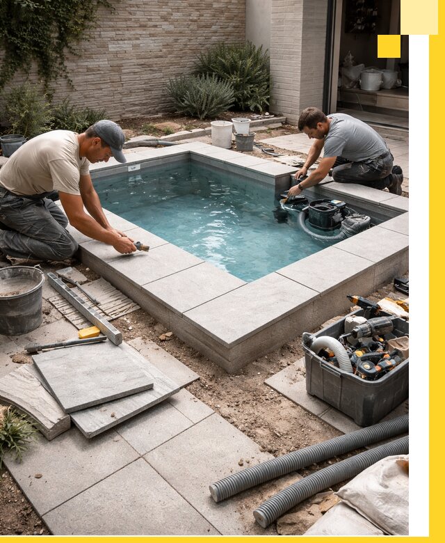 Мини бассейны под ключ в Хабаровске, дизайн и установка