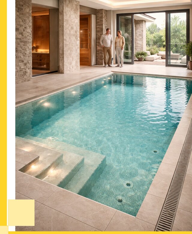 Бассейн во дворе в Хабаровске: проект, отделка от 1234560 р. | ЭриданХбр