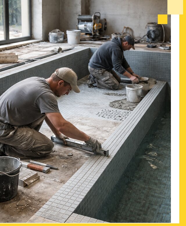 Строительство бассейна в частном доме в Хабаровске под ключ