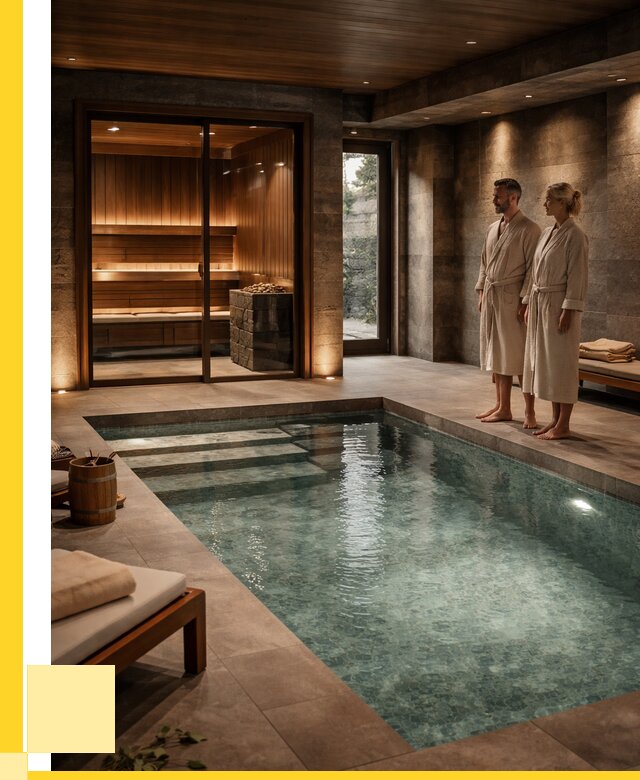 Сауна с большим бассейном в Хабаровске от 1234560 р. ЭриданХбр