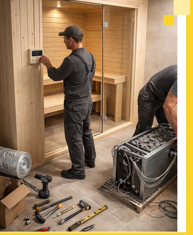 Поставка, установка и монтаж электрических саун в Хабаровске