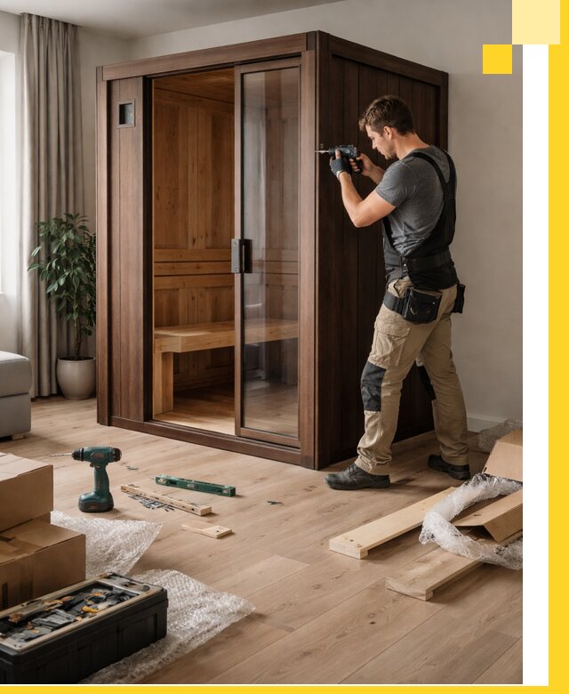 Установка и производство мини саун под ключ в Хабаровске