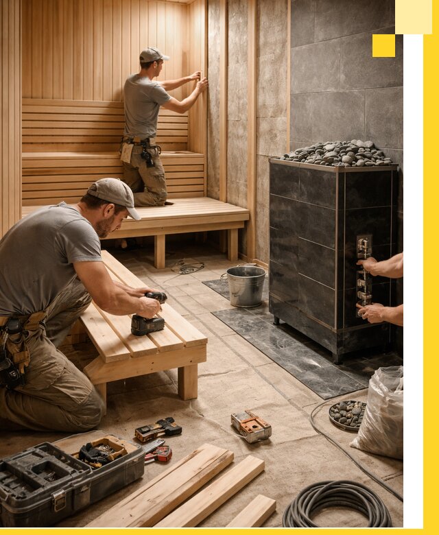 Дизайн и строительство интерьерных саун под ключ в Хабаровске
