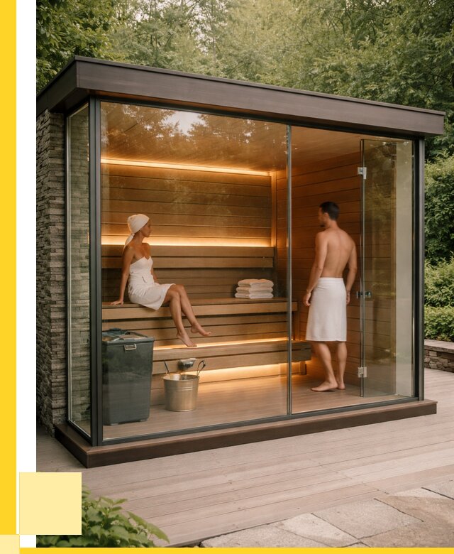Сауна стеклянная и двери для сауны в Хабаровске от 257200 р. | ЭриданХбр