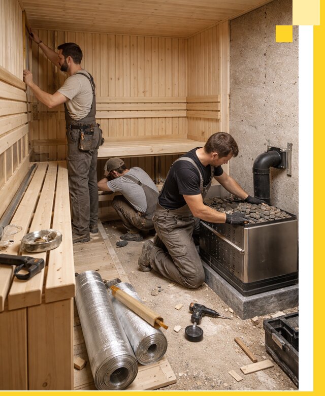 Индивидуальные сауны на заказ в Хабаровске под ключ, проект и монтаж