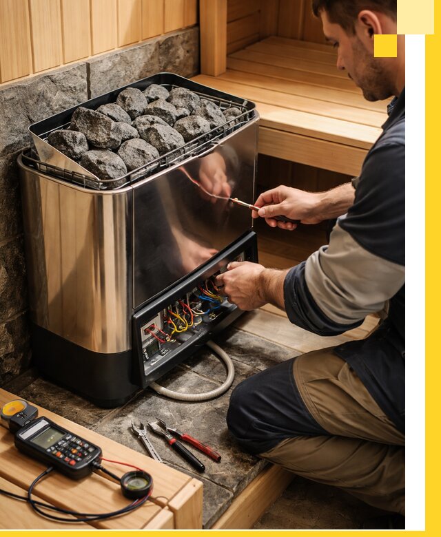 Продажа и установка электрокаменок для саун в Хабаровске