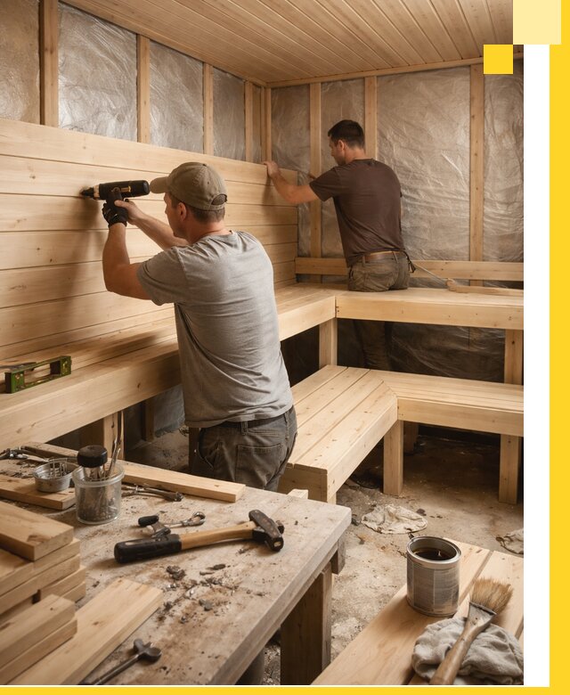 Профессиональная отделка бань и саун под ключ в Хабаровске