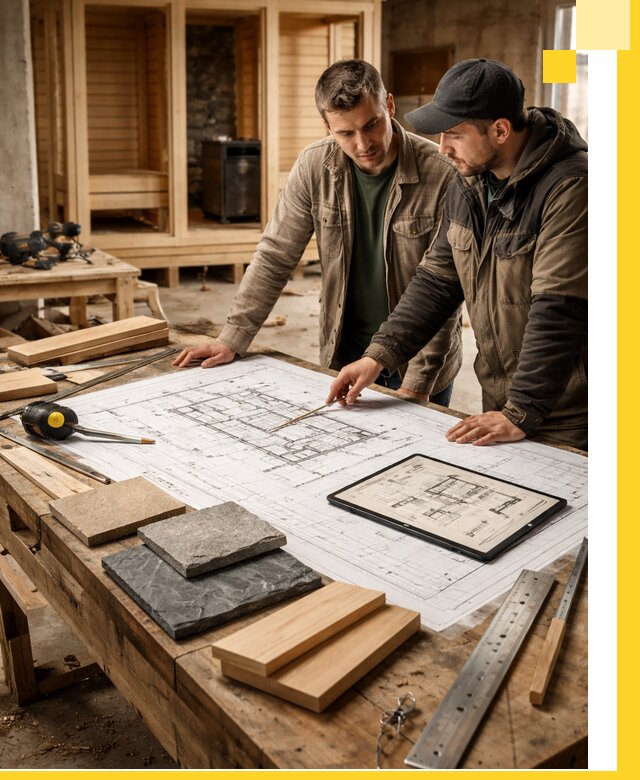 Проекты бань под ключ и планы строительства в Хабаровске