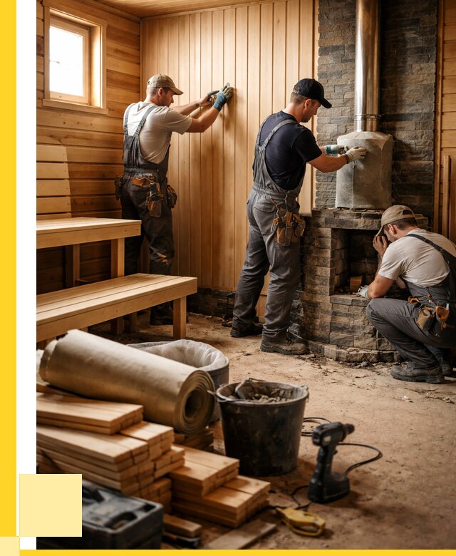 Ремонт бань под ключ в Хабаровске от 46296 р. | ЭриданХбр