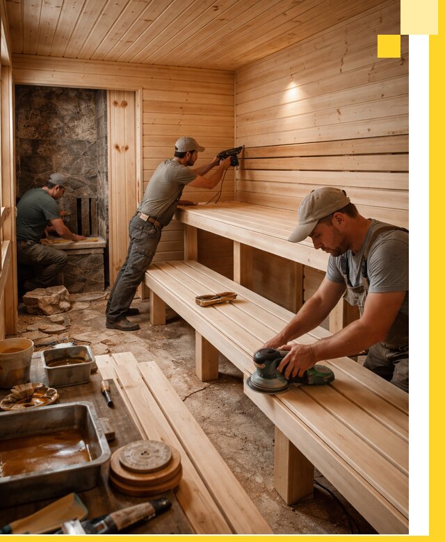 Профессиональная отделка бань в Хабаровске под ключ, с гарантией