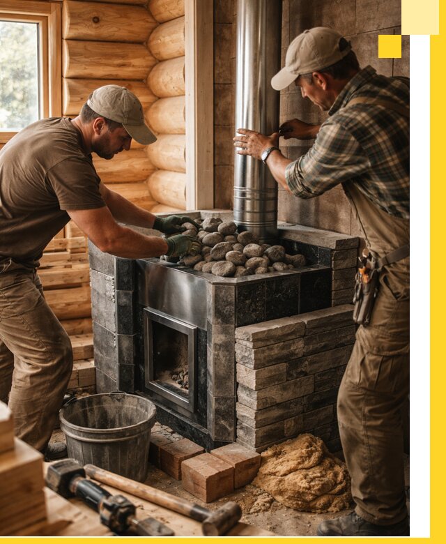 Строительство и отделка русских бань под ключ в Хабаровске