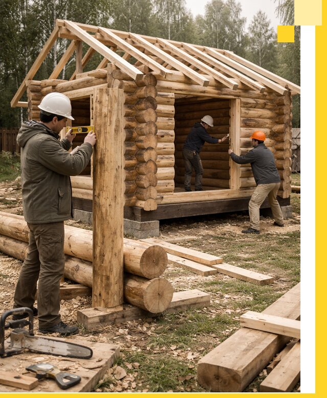 Строительство бань для дачи под ключ в Хабаровске с доставкой и монтажом