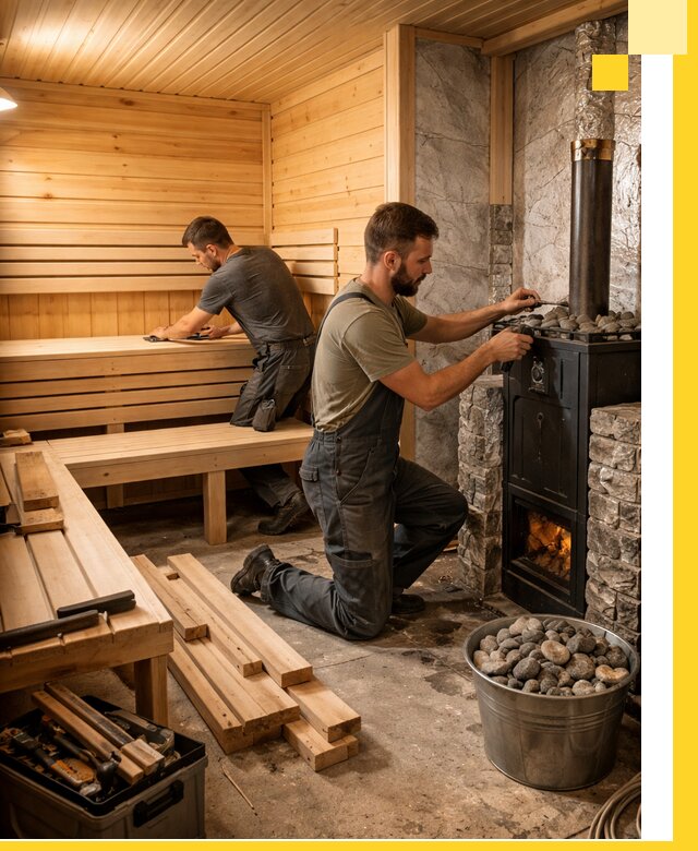 Дизайн и строительство интерьеров бань под ключ в Хабаровске