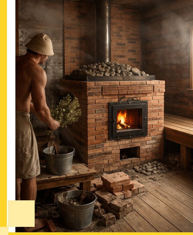 Кирпичные банные печи в Хабаровске от 92592 р. | ЭриданХбр