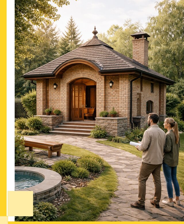 Проект кирпичной бани в Хабаровске от 30864 р. | ЭриданХбр