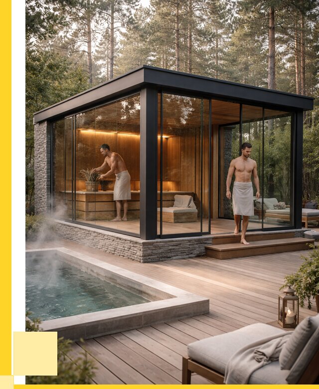 Стеклянные бани и двери в Хабаровске от 462960 р. | ЭриданХбр