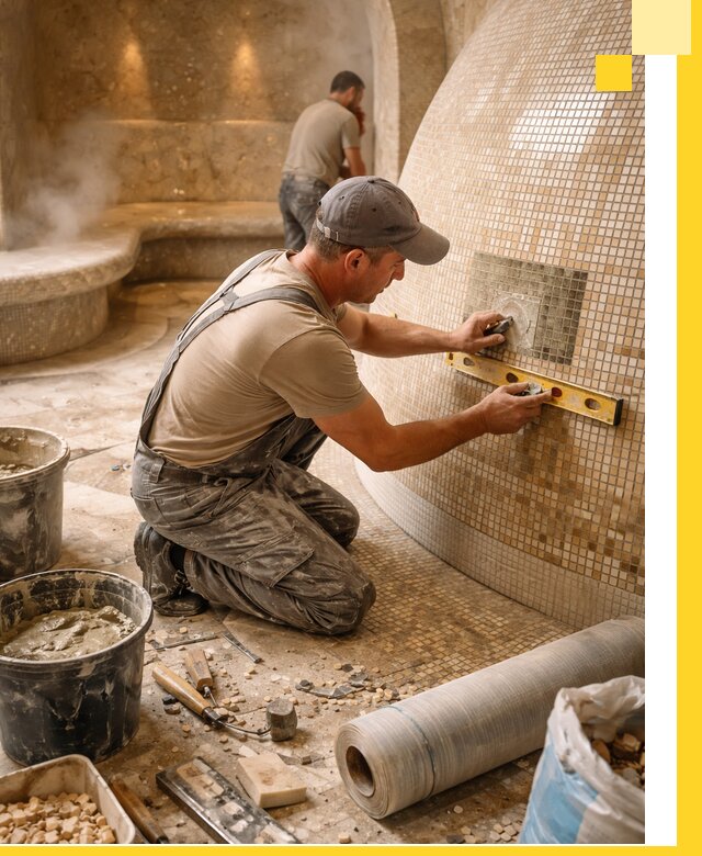 Хамам под ключ в Хабаровске: проектирование, строительство, отделка