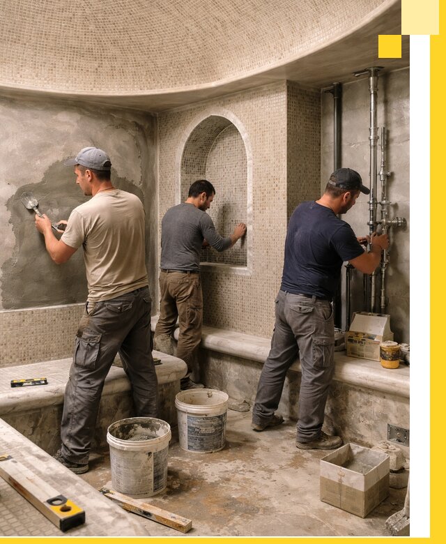 Профессиональный монтаж хамамов под ключ в Хабаровске с гарантией