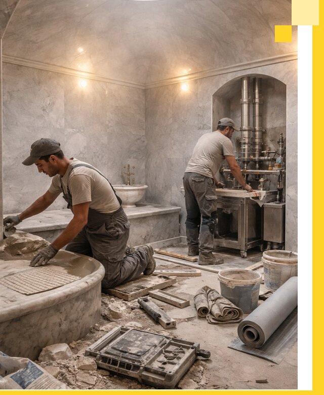 Строительство турецких бань хаммам под ключ в Хабаровске