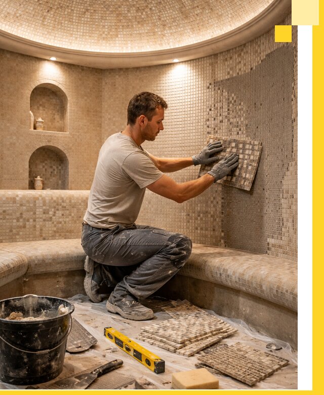 Устройство и монтаж домашнего хамама под ключ в Хабаровске