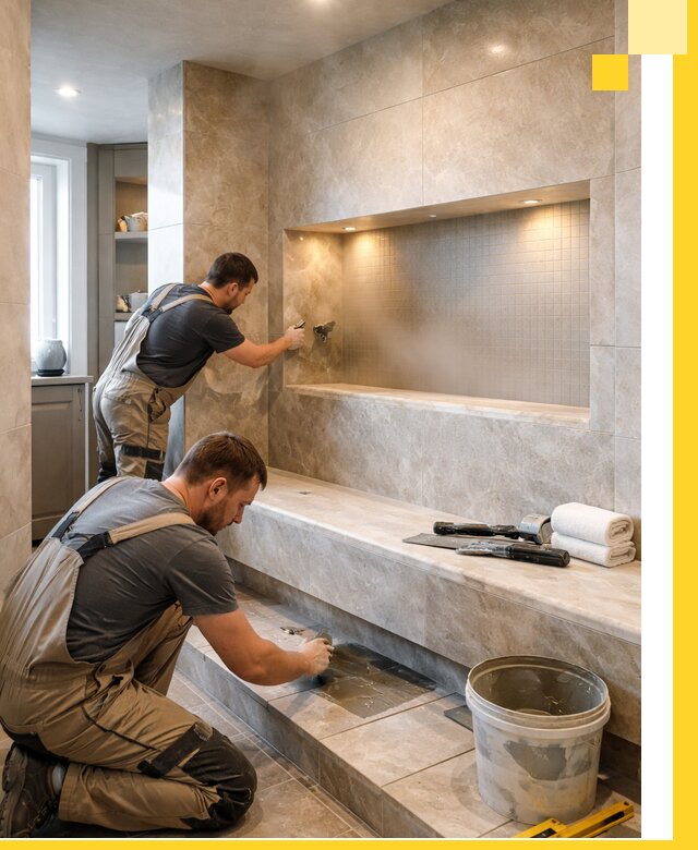 Профессиональное строительство хамама в квартире в Хабаровске